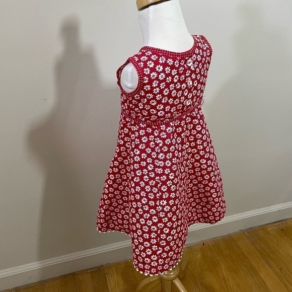 Mulberribush sz 2T dress red with a white print - Picture 7 of 9